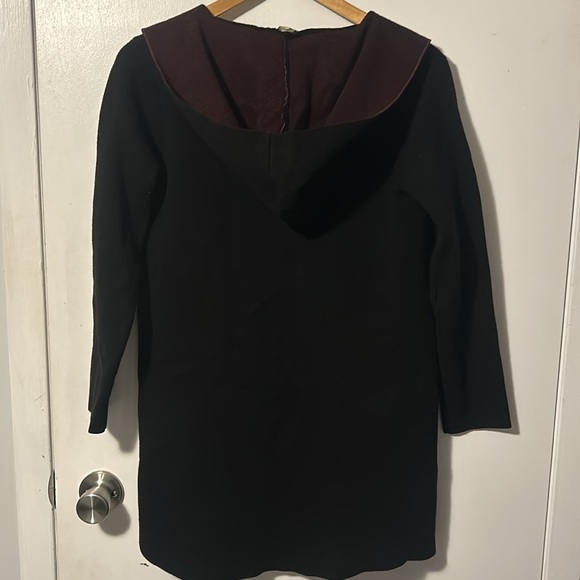 Sioni athleisure heavy cardigan with pockets and hoodie - Picture 4 of 4